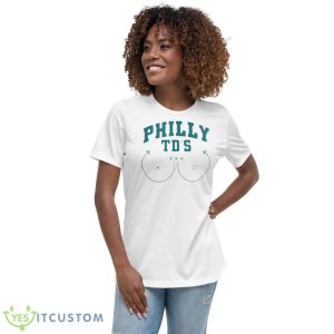 Philly Eagles Boob Shirt 9 Philly Eagles Boob Shirt - Women's Relaxed Short Sleeve Jersey Tee
