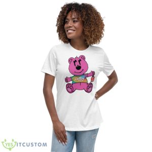 Pink Bear Sorry In Advance Shirt - Women's Relaxed Short Sleeve Jersey Tee