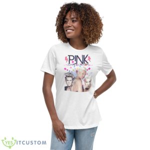 Pink Summer Carnival 2023 Tour Band Vintage Sweatshirt - Women's Relaxed Short Sleeve Jersey Tee