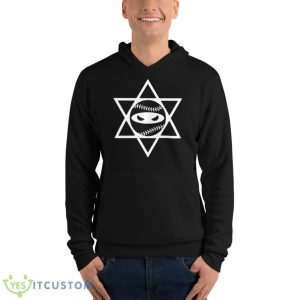 Pitching Ninja Israel Baseball Shirt - Unisex Fleece Pullover Hoodie