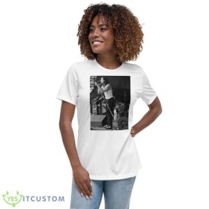 Portrait Gary Cherone Bw Photograph Shirt - Women's Relaxed Short Sleeve Jersey Tee