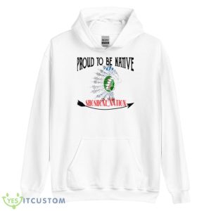 Proud To Be Native Shoshone Nation Flag Shirt - Unisex Heavy Blend Hooded Sweatshirt