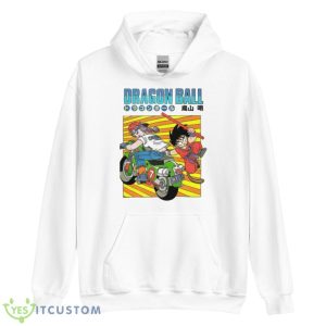 Pursuit General Blue Goku And Bulma Dragon Ball Shirt - Unisex Heavy Blend Hooded Sweatshirt