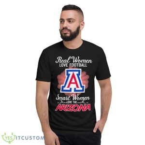 Real Women Love Football Smart Women Love The Arizona Wildcats 2023 Logo Shirt - Short Sleeve T-Shirt