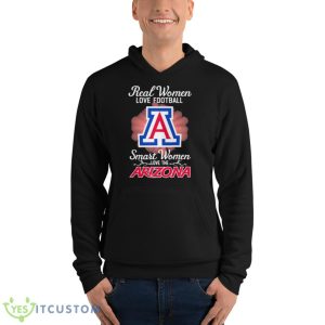 Real Women Love Football Smart Women Love The Arizona Wildcats 2023 Logo Shirt - Unisex Fleece Pullover Hoodie