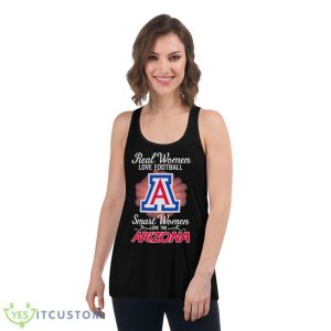 Real Women Love Football Smart Women Love The Arizona Wildcats 2023 Logo Shirt - Women's Flowy Racerback Tank