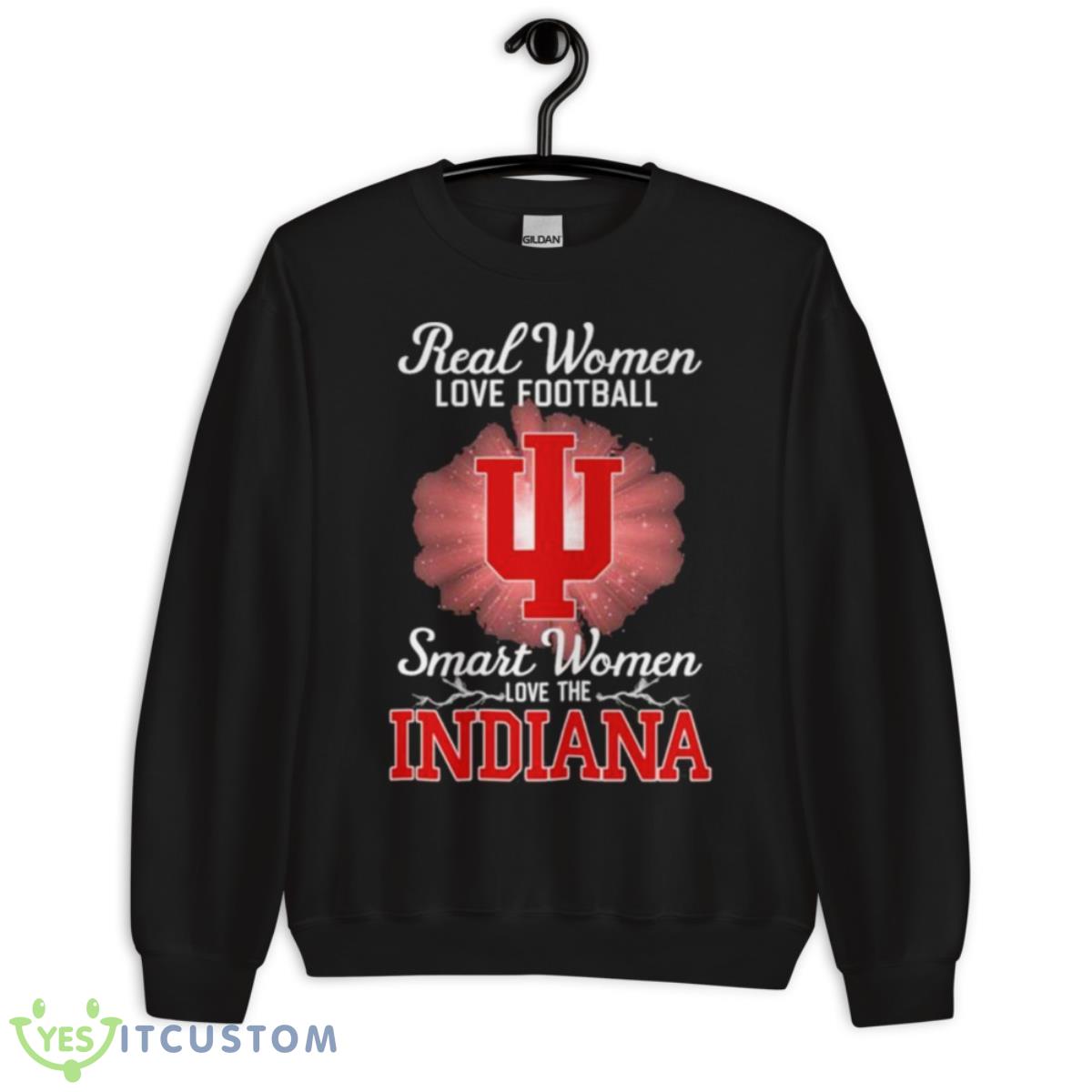 Real Women Love Football Smart Women Love The Indiana Hoosiers 2023 Logo Shirt 3 Real Women Love Football Smart Women Love The Indiana Hoosiers 2023 Logo Shirt - Unisex Crewneck Sweatshirt