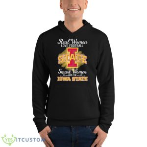 Real Women Love Football Smart Women Love The Iowa State Cyclones 2023 Logo Shirt - Unisex Fleece Pullover Hoodie