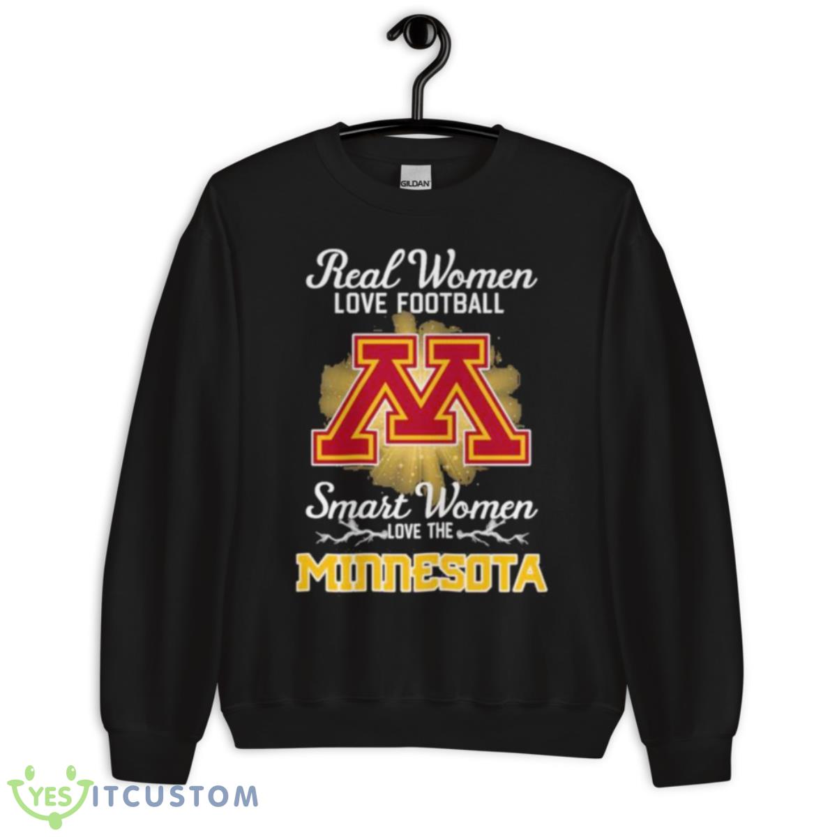 Real Women Love Football Smart Women Love The Minnesota Golden Gophers 2023 Logo Shirt 3 Real Women Love Football Smart Women Love The Minnesota Golden Gophers 2023 Logo Shirt - Unisex Crewneck Sweatshirt