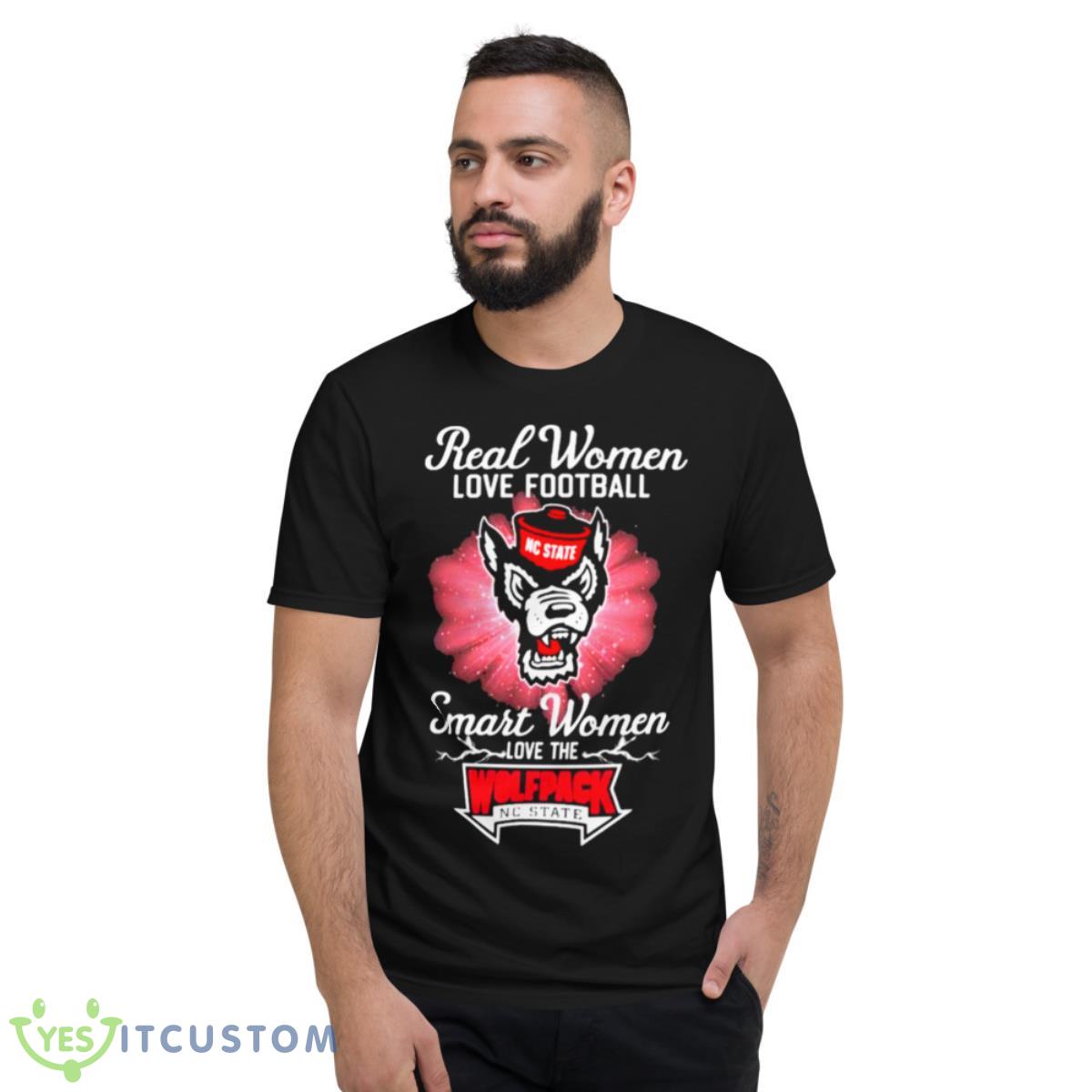 Real Women Love Football Smart Women Love The NC State Wolfpack 2023 Logo Shirt 2 Real Women Love Football Smart Women Love The NC State Wolfpack 2023 Logo Shirt - Short Sleeve T-Shirt