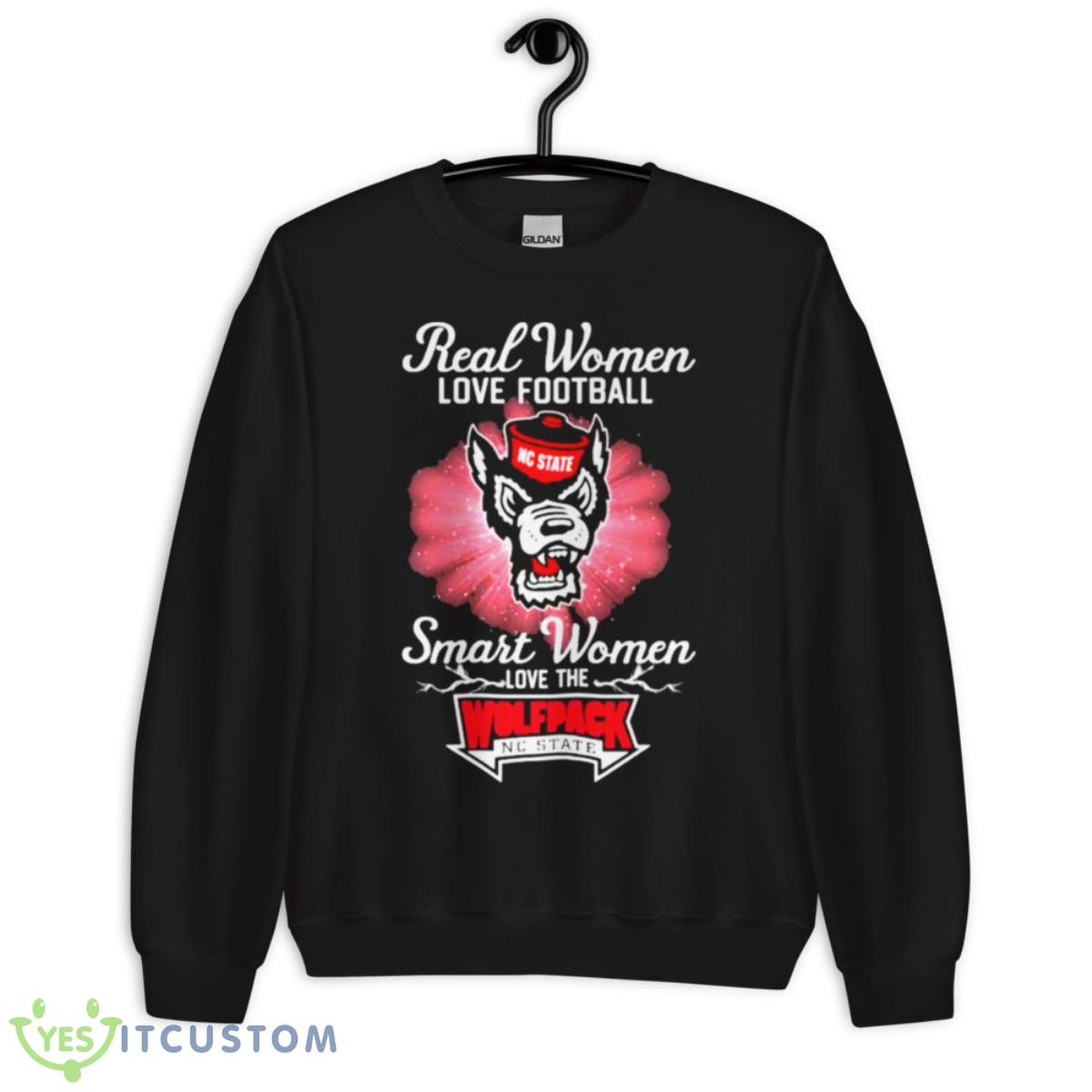 Real Women Love Football Smart Women Love The NC State Wolfpack 2023 Logo Shirt 3 Real Women Love Football Smart Women Love The NC State Wolfpack 2023 Logo Shirt - Unisex Crewneck Sweatshirt