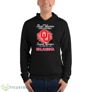Real Women Love Football Smart Women Love The Oklahoma Sooners 2023 Logo Shirt - Unisex Fleece Pullover Hoodie