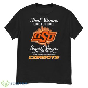 Real Women Love Football Smart Women Love The Oklahoma State Cowboys 2023 Logo Shirt - G500 Men’s Classic T-Shirt