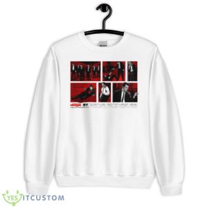 Red Collage Art Reservoir Dogs Movie Shirt - Unisex Heavy Blend Crewneck Sweatshirt