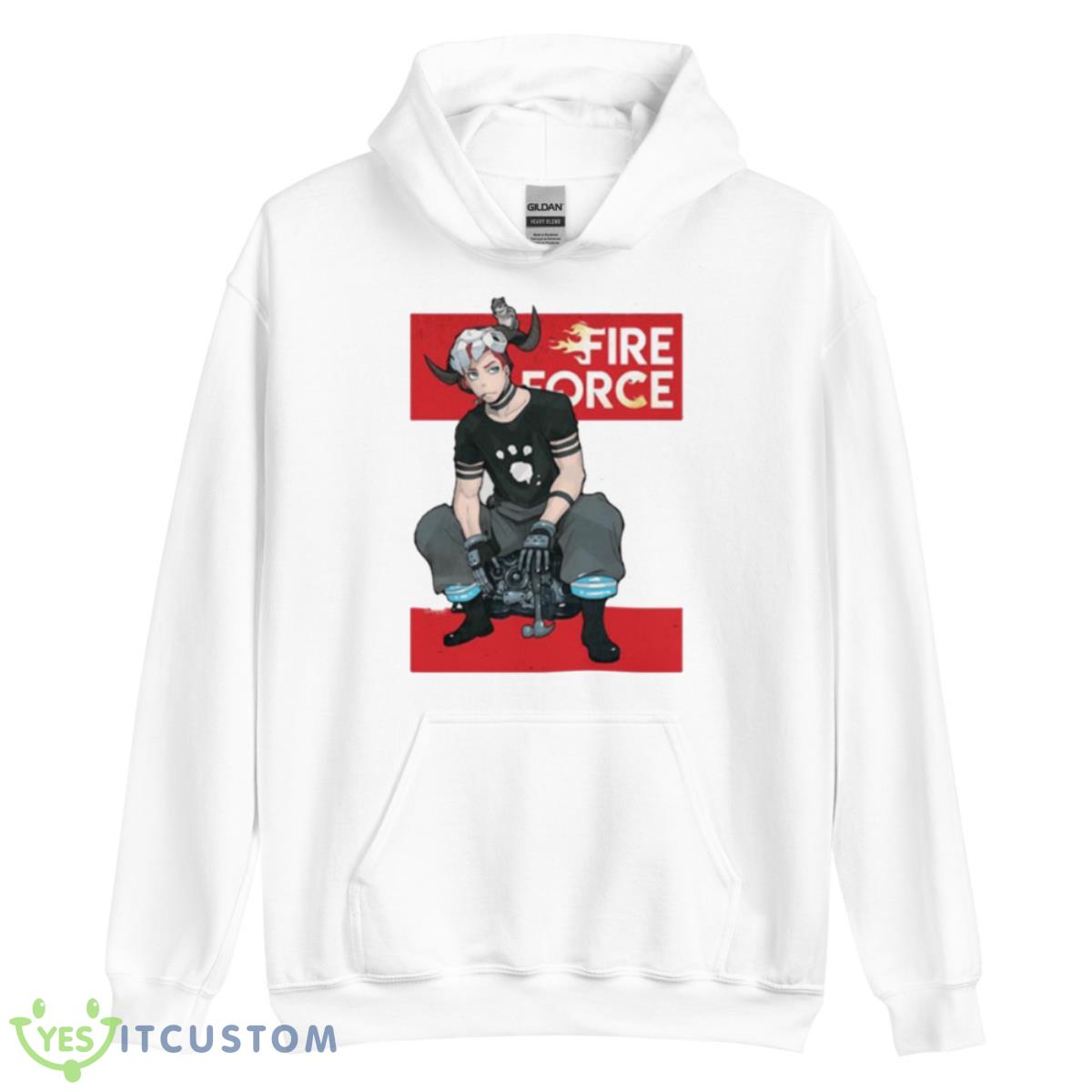 Red Design Shinra Fire Force Shirt 3 Red Design Shinra Fire Force Shirt - Unisex Heavy Blend Hooded Sweatshirt