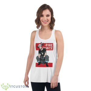Red Design Shinra Fire Force Shirt 8 Red Design Shinra Fire Force Shirt - Women's Flowy Racerback Tank