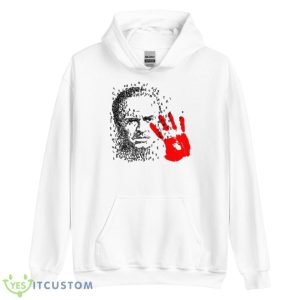 Red Handprint Citizen Kane Shirt - Unisex Heavy Blend Hooded Sweatshirt