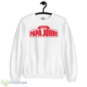 Red Papa John’s Pizza Logo Shirt - Unisex Heavy Blend Crewneck Sweatshirt