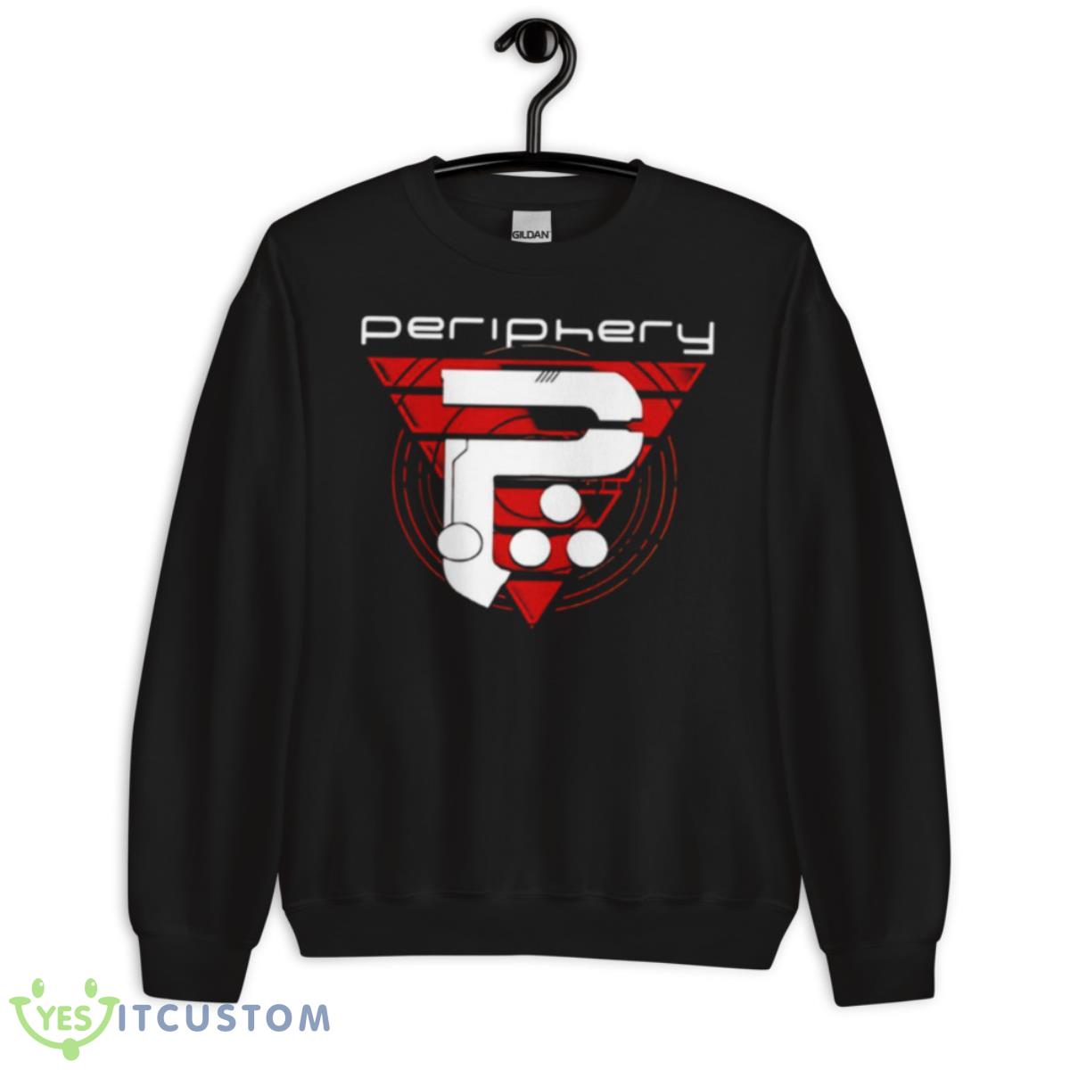 Red Triangle P Periphery Motionless Shirt 3 Red Triangle P Periphery Motionless Shirt - Unisex Crewneck Sweatshirt