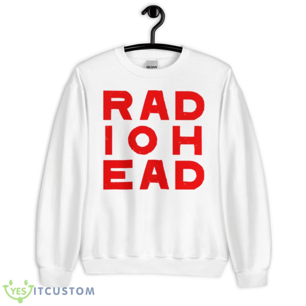 Red Typographic Logo Radiohead Shirt 2 Red Typographic Logo Radiohead Shirt - Unisex Heavy Blend Crewneck Sweatshirt