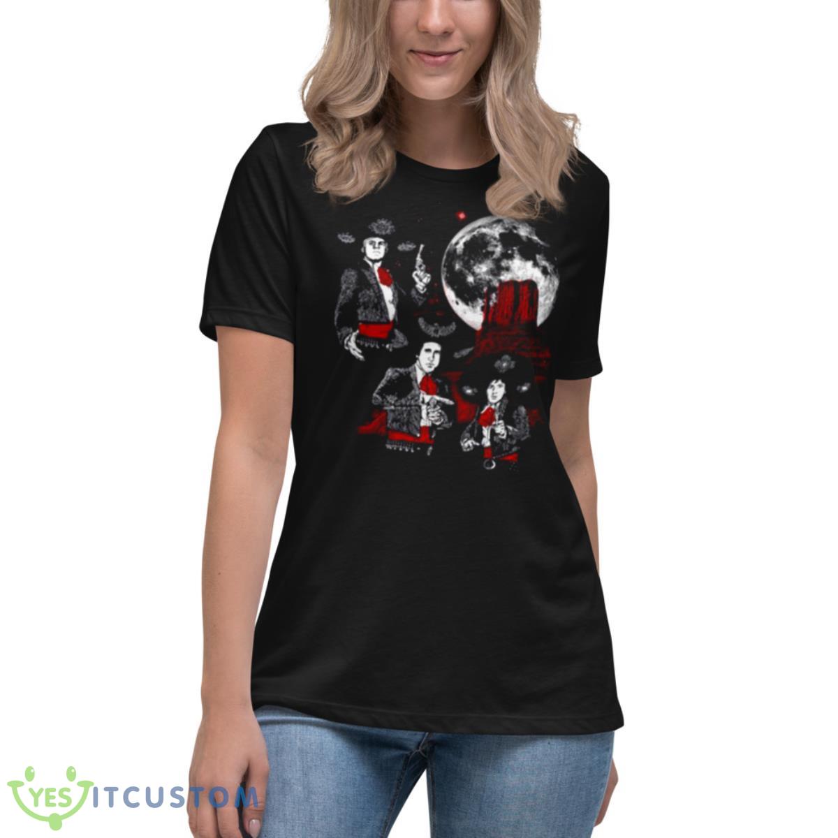 Retro Movie Art Three Amigos Moon Shirt 6 Retro Movie Art Three Amigos Moon Shirt - Women's Relaxed Short Sleeve Jersey Tee