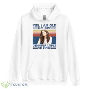 Retro Yes I’m Old But I Saw Diva Jennifer Lopez On Stage Shirt - Unisex Heavy Blend Hooded Sweatshirt