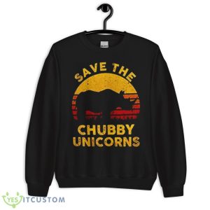 Rhino Save The Chubby Unicorn Shirt - Unisex Crewneck Sweatshirt
