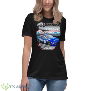 Ricky Stenhouse Jr. Checkered Flag 2023 Daytona 500 Past Champion Shirt - Women's Relaxed Short Sleeve Jersey Tee