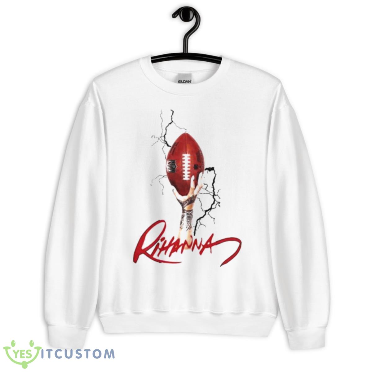 Rihanna Football Super Bowl 2023 Shirt 11 Rihanna Football Super Bowl 2023 Shirt - Unisex Heavy Blend Crewneck Sweatshirt