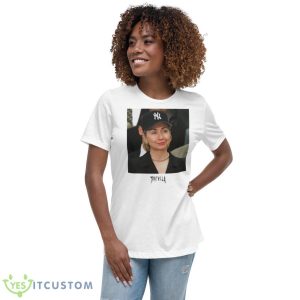 Rihanna Wearing Trapvilla Hillary Clinton Shirt - Women's Relaxed Short Sleeve Jersey Tee
