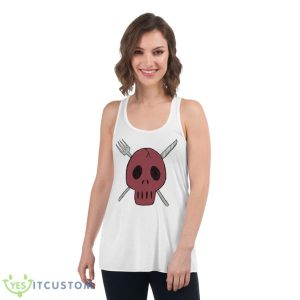 Rin’s Shirt Cute Skull Logo Ajin Demi Human Shirt - Women's Flowy Racerback Tank