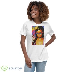 Riri Colored Graphic Rihanna Shirt - Women's Relaxed Short Sleeve Jersey Tee