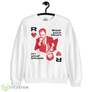Rocco Siffredi Wear Your Heart On Your Sleeve Shirt - Unisex Heavy Blend Crewneck Sweatshirt