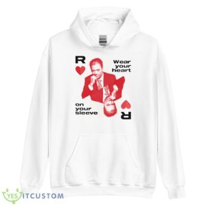 Rocco Siffredi Wear Your Heart On Your Sleeve Shirt - Unisex Heavy Blend Hooded Sweatshirt