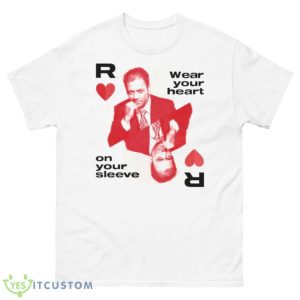 Rocco Siffredi Wear Your Heart On Your Sleeve Shirt - 500 Men’s Classic Tee Gildan