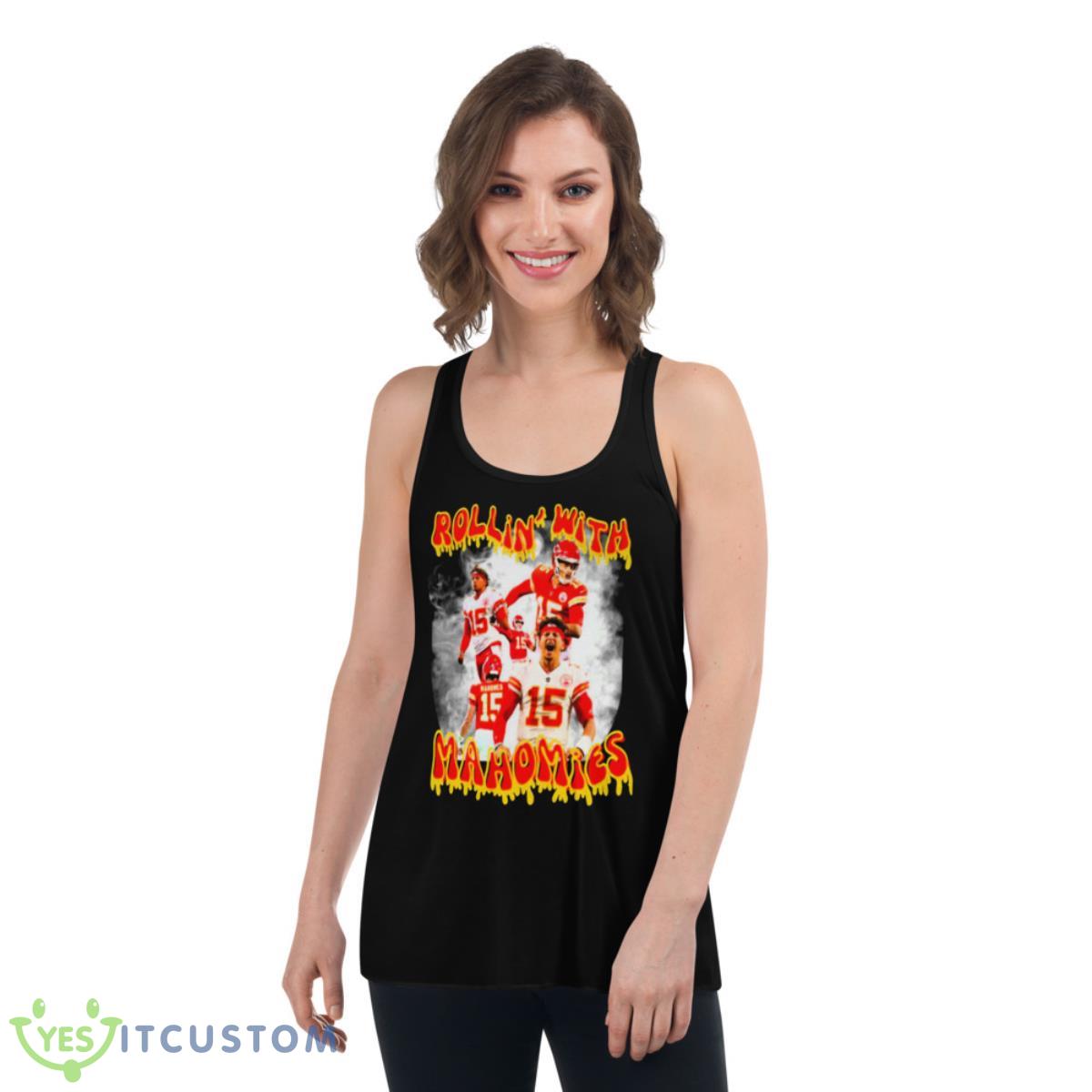 Rollin With Mahomies Kansas City Shirt 5 Rollin With Mahomies Kansas City Shirt - Women's Flowy Racerback Tank