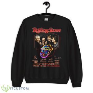 Rolling Stone 61st Anniversary 1962 – 2023 Thank You For The Memories Signatures Vintage Shirt - Unisex Crewneck Sweatshirt
