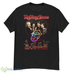 Rolling Stone 61st Anniversary 1962 – 2023 Thank You For The Memories Signatures Vintage Shirt - G500 Men’s Classic T-Shirt