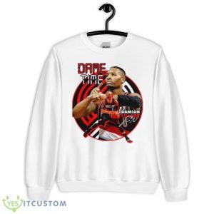 Round Design Damian Lillard Dame Time Signature Shirt - Unisex Heavy Blend Crewneck Sweatshirt
