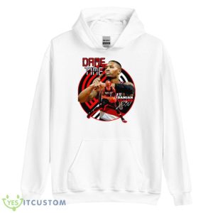 Round Design Damian Lillard Dame Time Signature Shirt 7 Round Design Damian Lillard Dame Time Signature Shirt - Unisex Heavy Blend Hooded Sweatshirt