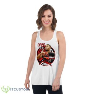 Round Design Damian Lillard Dame Time Signature Shirt 8 Round Design Damian Lillard Dame Time Signature Shirt - Women's Flowy Racerback Tank