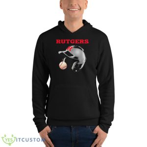 Rutgers Scarlet Knights Batting Helme Shirt - Unisex Fleece Pullover Hoodie