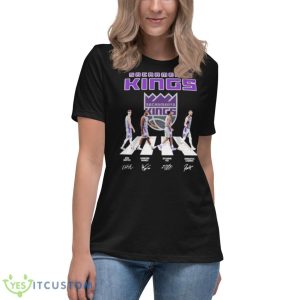 Sacramento Kings Abbey Road Signatures Shirt - Women's Relaxed Short Sleeve Jersey Tee