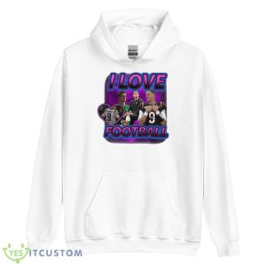 Sadstreet I Love Football Shirt - Unisex Heavy Blend Hooded Sweatshirt