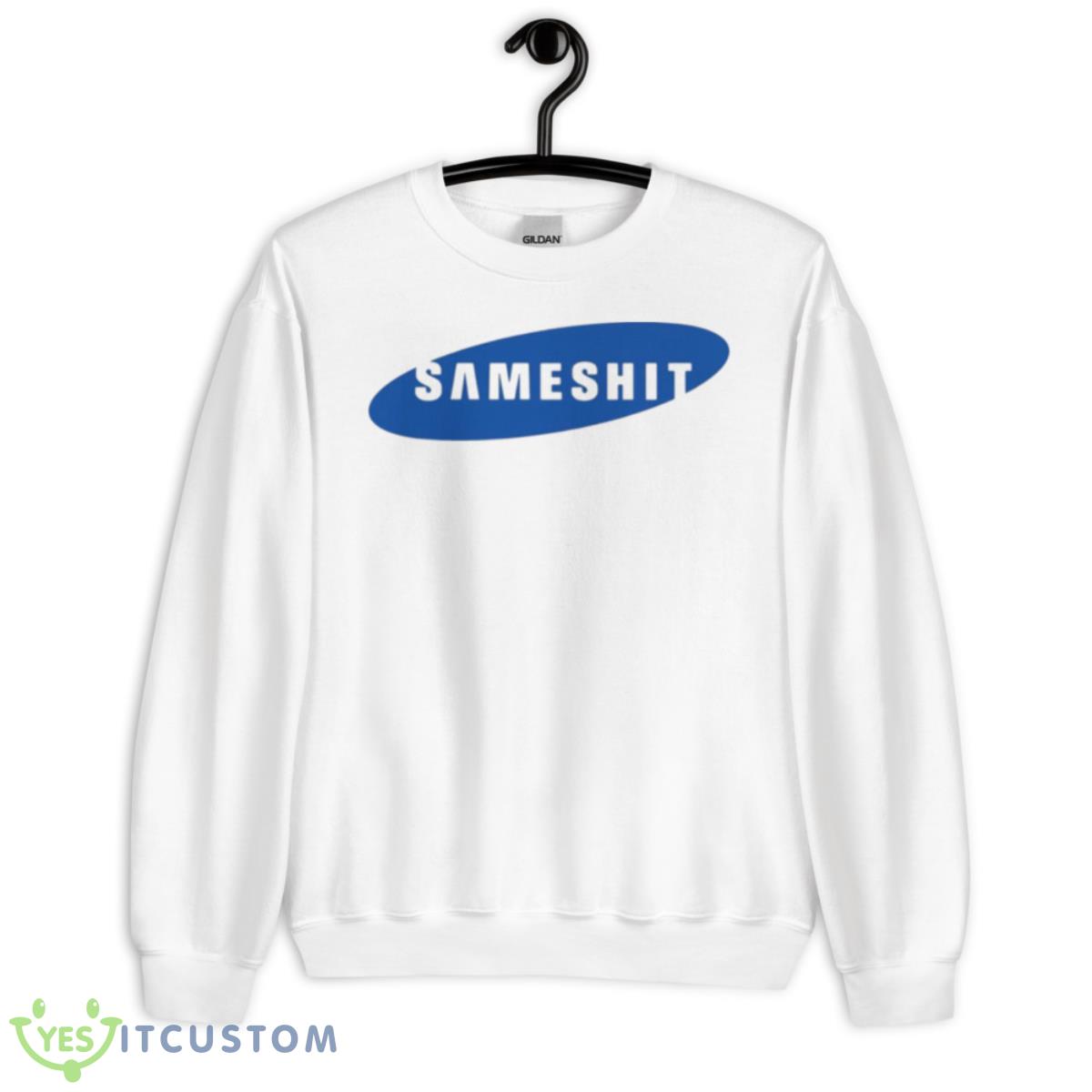 Same Shit Funny Logo Samsung Parody Shirt 11 Same Shit Funny Logo Samsung Parody Shirt - Unisex Heavy Blend Crewneck Sweatshirt