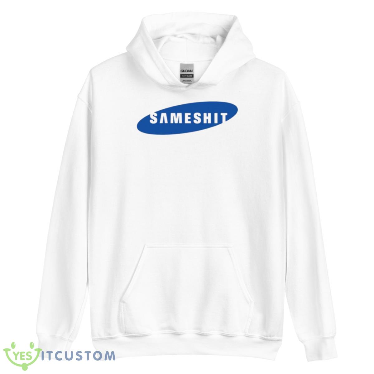 Same Shit Funny Logo Samsung Parody Shirt 3 Same Shit Funny Logo Samsung Parody Shirt - Unisex Heavy Blend Hooded Sweatshirt