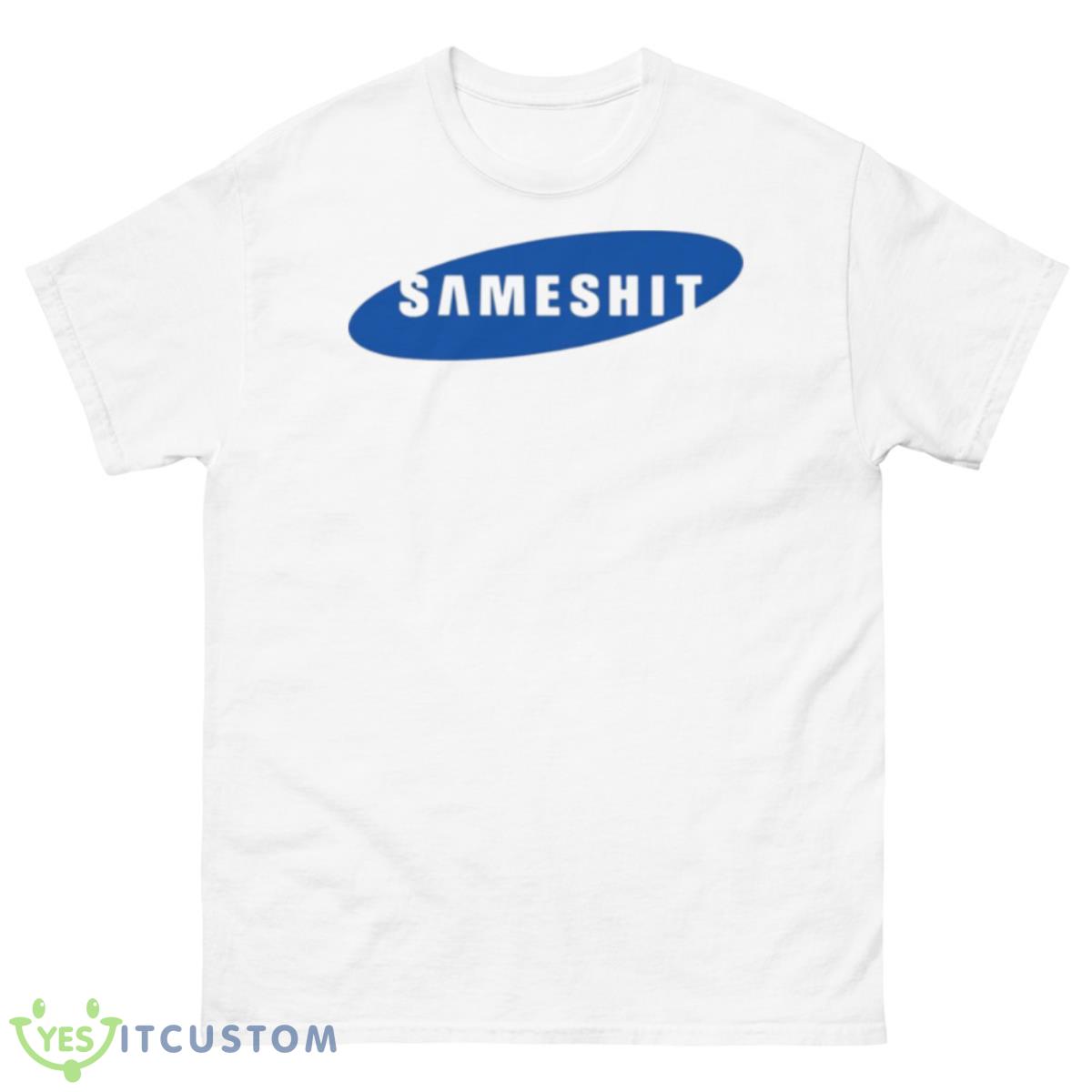 Same Shit Funny Logo Samsung Parody Shirt 10 Same Shit Funny Logo Samsung Parody Shirt - 500 Men’s Classic Tee Gildan