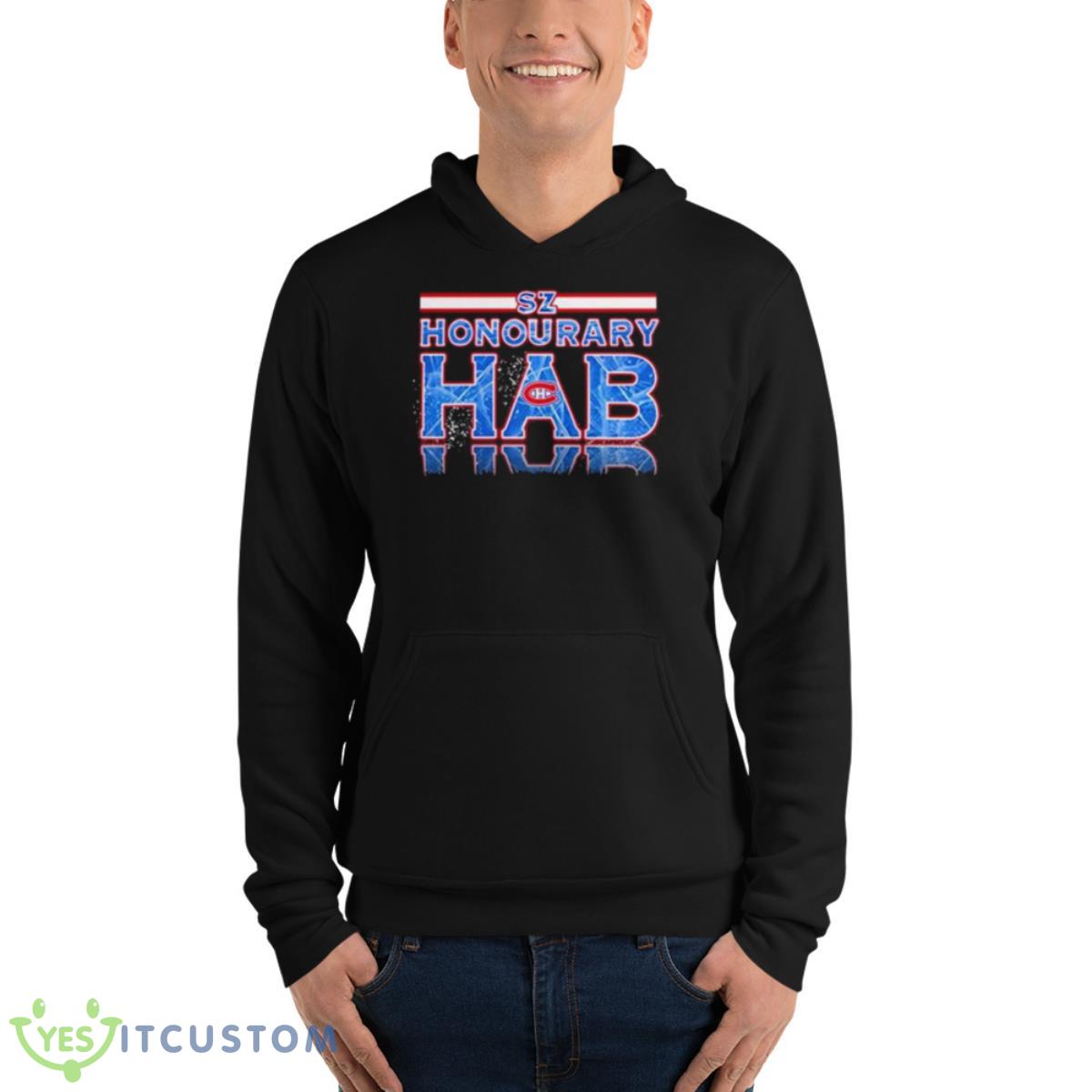 Sami Zayn Honourary Hab Shirt 4 Sami Zayn Honourary Hab Shirt - Unisex Fleece Pullover Hoodie