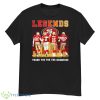 San Francisco 49ers Legends Thank You For The Memories Signature Shirt - G500 Men’s Classic T-Shirt
