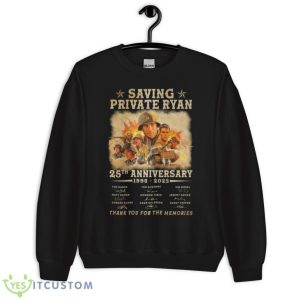 Saving Private Ryan 25th Anniversary 1998 – 2023 Thank You For The Memories Signatures Shirt 8 Saving Private Ryan 25th Anniversary 1998 – 2023 Thank You For The Memories Signatures Shirt - Unisex Crewneck Sweatshirt